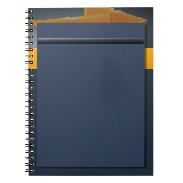 Midnight Orange Notebook (Front)