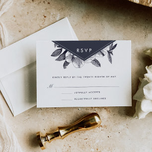 Midnight Orchid RSVP Card