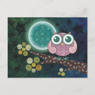 Midnight Owl Postcard
