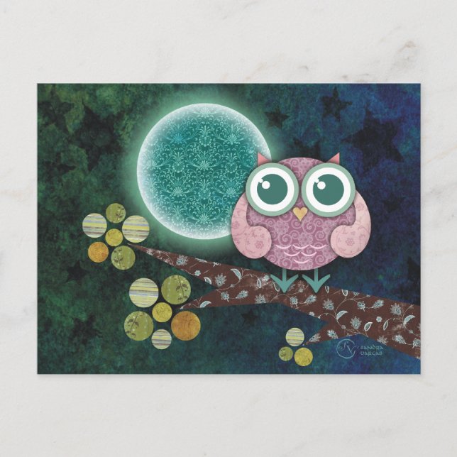 Midnight Owl Postcard (Front)