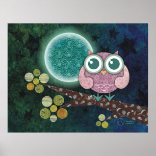 Midnight Owl Poster