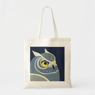 midnight owl tote bag