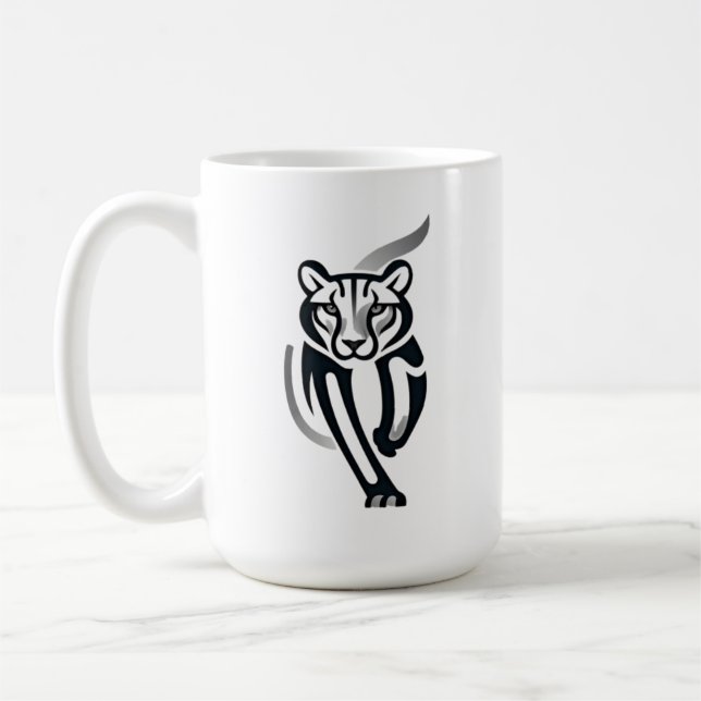 Midnight Panther – Silent Power Tee Coffee Mug (Left)
