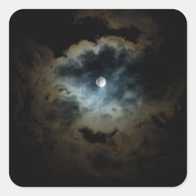 midnight pearl square sticker (Front)