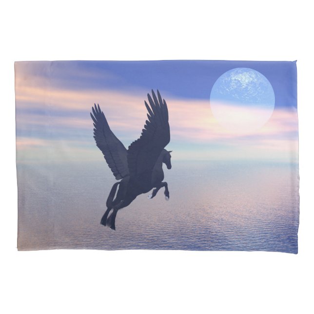 Midnight Pegasus Pillowcase (Front)
