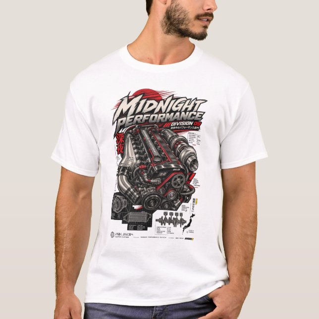 Midnight Performance Division JDM T-Shirt (Front)