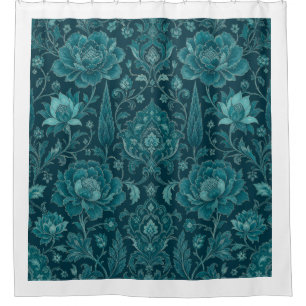 Midnight Persian Garden Shower Curtain
