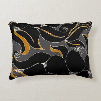 Midnight Petals – Elegant Floral Pattern Decorative Cushion