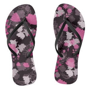 Midnight Petals Thongs