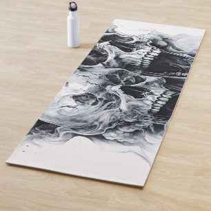 Midnight Phantom Skull Yoga Mat