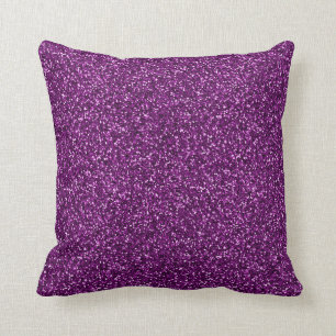 Midnight Purple Glitter Cushion