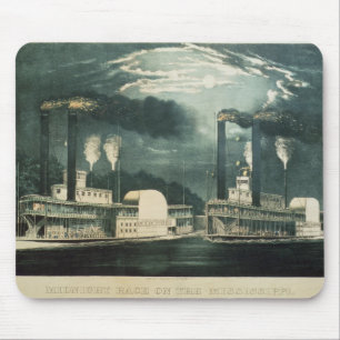 Midnight Race on the Mississippi, 1875 Mouse Pad