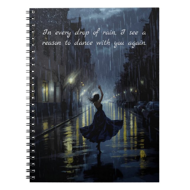 Midnight Rain Dance  Notebook (Front)