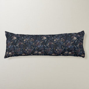 Midnight Ravens & Moonlit Roses Body Cushion