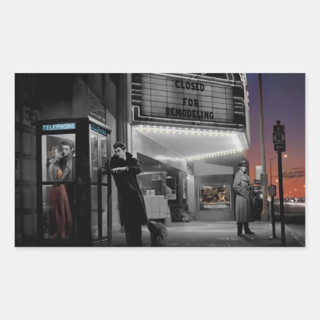 Midnight Rectangular Sticker (Front)