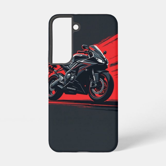 Midnight Rider | Bold Motorcycle Samsung Case  (Back)