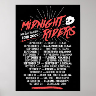 Midnight Riders  No Salvation Tour Poster