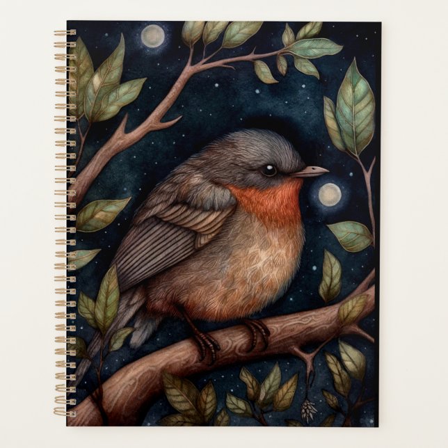 Midnight Robin Planner (Front)