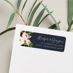 Midnight Romance Return Address Label