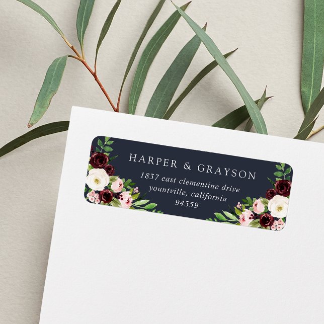 Midnight Romance Return Address Return Address Label (Creator Uploaded)