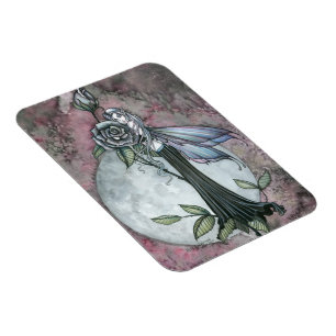 Midnight Rose Fairy Vinyl Magnet