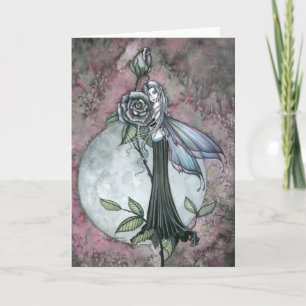 Midnight Rose Greeting Card by Molly Harrison