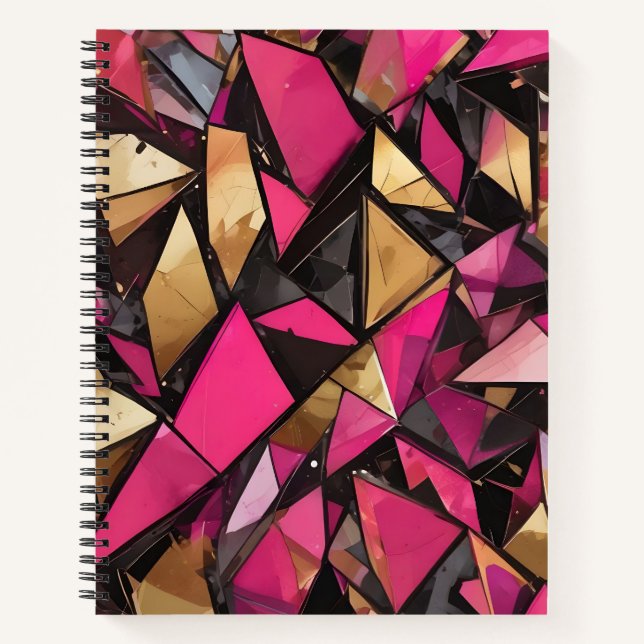 Midnight Rose: Luxe Fragments Notebook (Front)