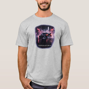 Midnight Run – Retro Japanese Street Racing Aesthe T-Shirt