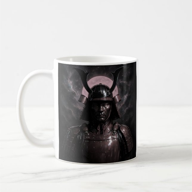 Midnight Samurai Warrior Coffee Mug (Left)