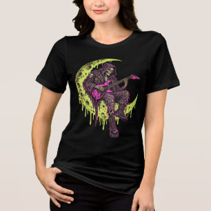 MIDNIGHT SHRED - Psychedelic Acid Wash Tri-Blend Shirt