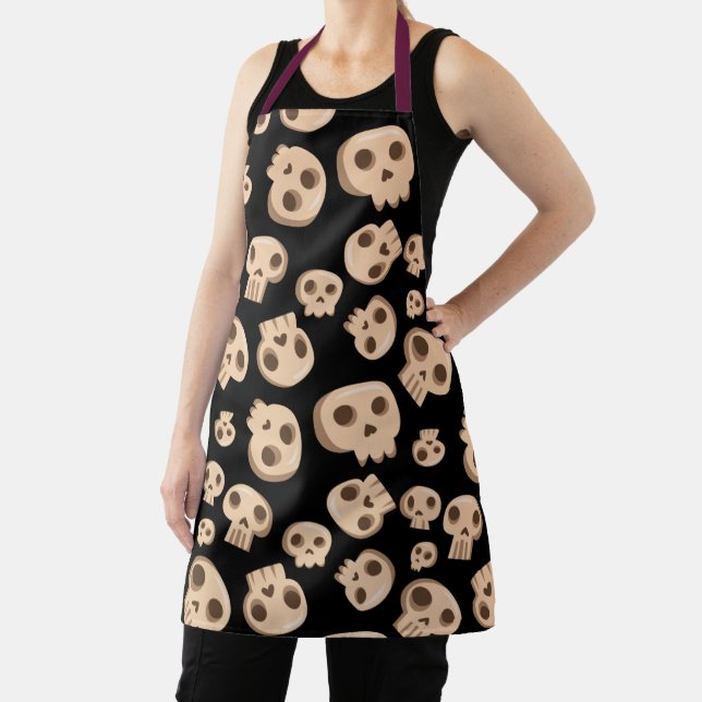 Midnight Skulls Apron (Insitu)