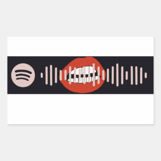 Midnight Sky by Miley Cyrus Spotify Code Rectangular Sticker