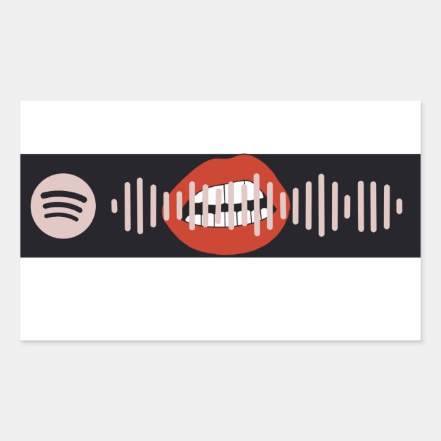 Midnight Sky by Miley Cyrus Spotify Code Rectangular Sticker (Front)