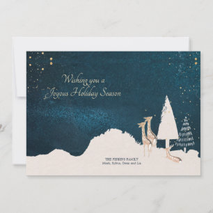 Midnight Sky Holiday Greeting Card