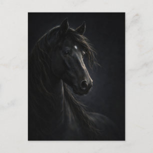 Midnight Sky Horse Art Postcard