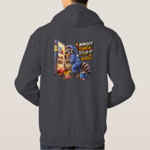 Midnight Snack Specialist Funny Racoon Hoodie