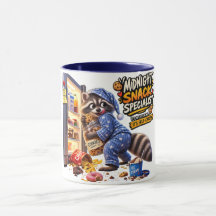 Midnight Snack Specialist Funny Racoon Mug