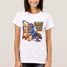 Midnight Snack Specialist Funny Racoon T-Shirt
