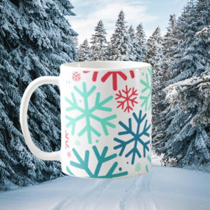 Midnight Snowfall – Snowflake Mug