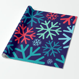 Midnight Snowfall Wrapping Paper