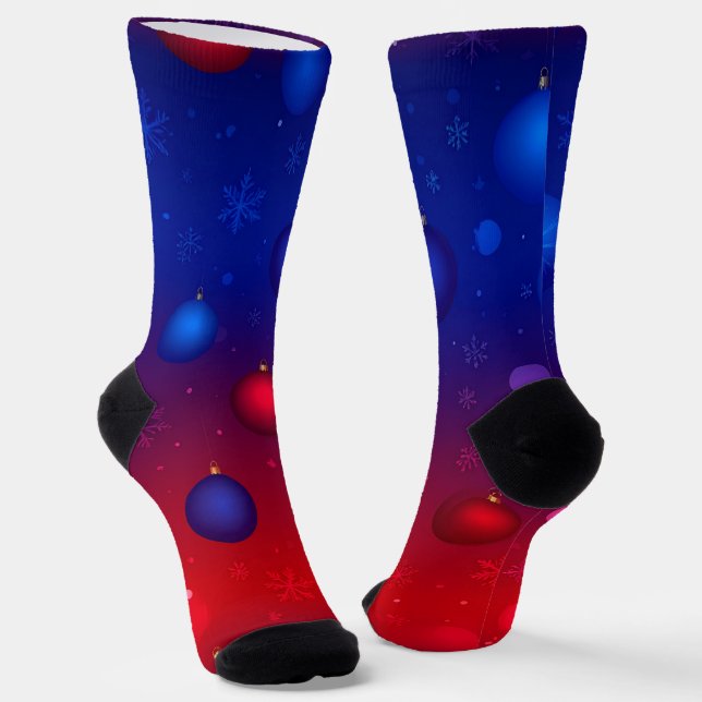 Midnight Spark and Tinsel Glow Socks (Angled)