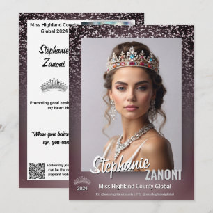 Midnight Sparkle Pageant Autograph Card QR Code