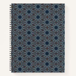 Midnight Starburst Lattice Notebook