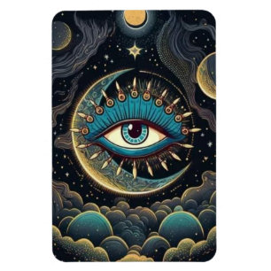 Midnight Starry Centre Eye Magnet