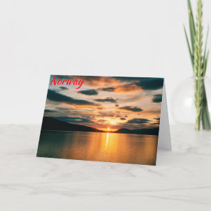 Midnight Sun, northern Norway Card