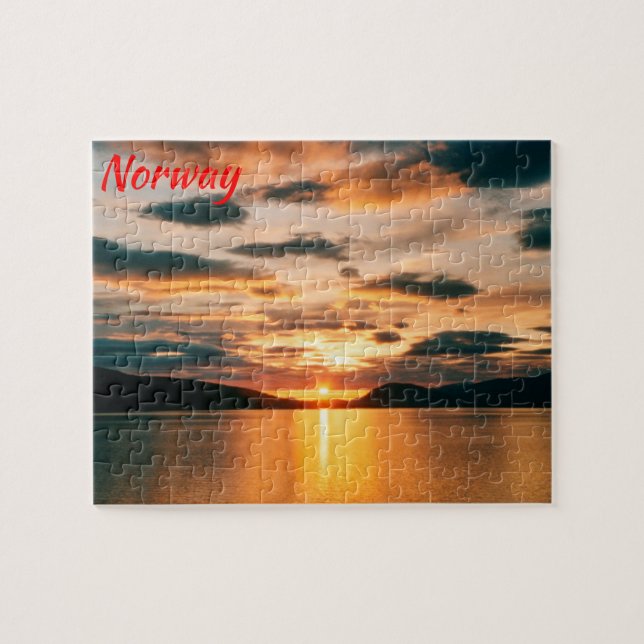 Midnight Sun, northern Norway Jigsaw Puzzle (Horizontal)