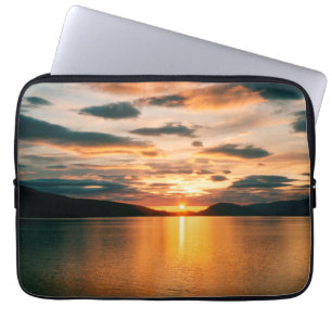 Midnight Sun, northern Norway Laptop Sleeve