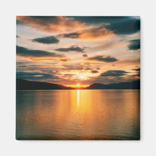 Midnight Sun, northern Norway Magnet