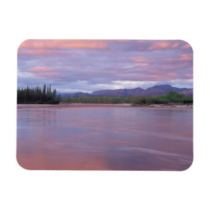 midnight sun over the MacKenzie River, off the Magnet