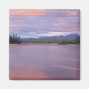 midnight sun over the MacKenzie River, off the Magnet